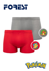 (2 Pcs) Pokémon Kids Cotton Spandex Shorty Brief Underwear Assorted Colours - PUJ1007S