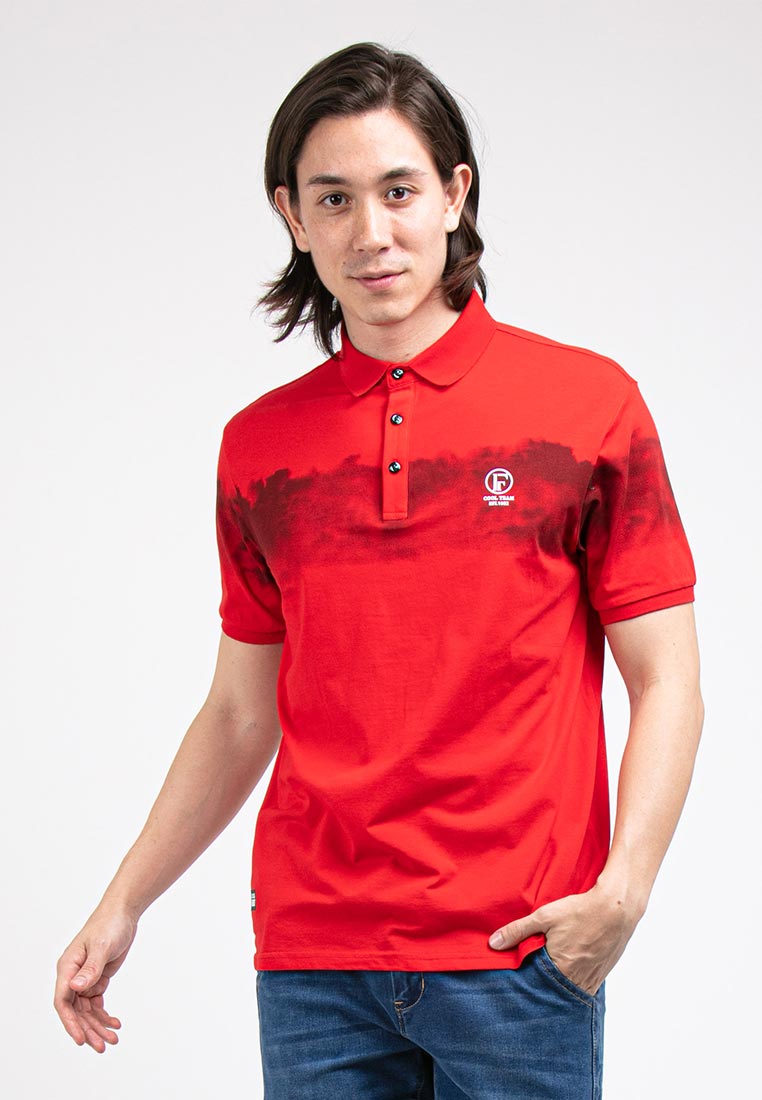 Forest Stretchable Polo T Shirt Men Slim Fit Collar Tee | Baju T Shirt Lelaki - 23794