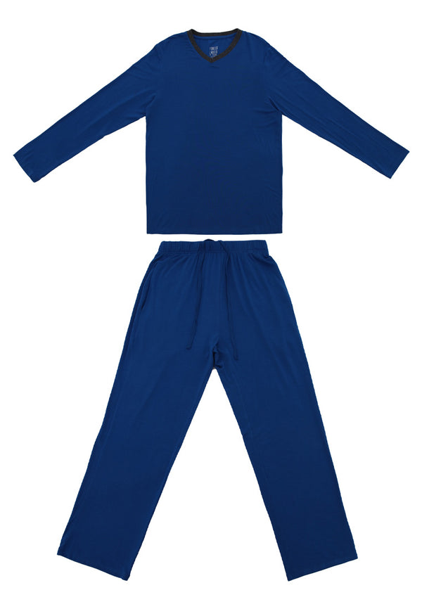 (1 Set) Forest Ladies Nylon Spandex Long Sleeve Long Bottom Pyjamas - FPL0002LL