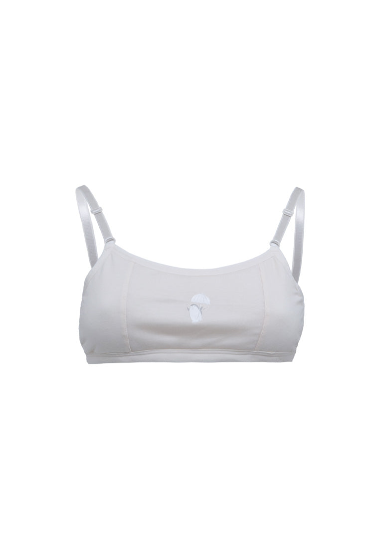 (1Pc) Forest Teenager Cotton Spandex Non Pad Singlet Bra- FBD0002J