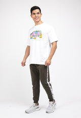Forest X Shinchan Cloakwork Heavy Weight Cotton Boxy-Cut Round Neck T Shirt Men | Baju T shirt Lelaki - FC20040