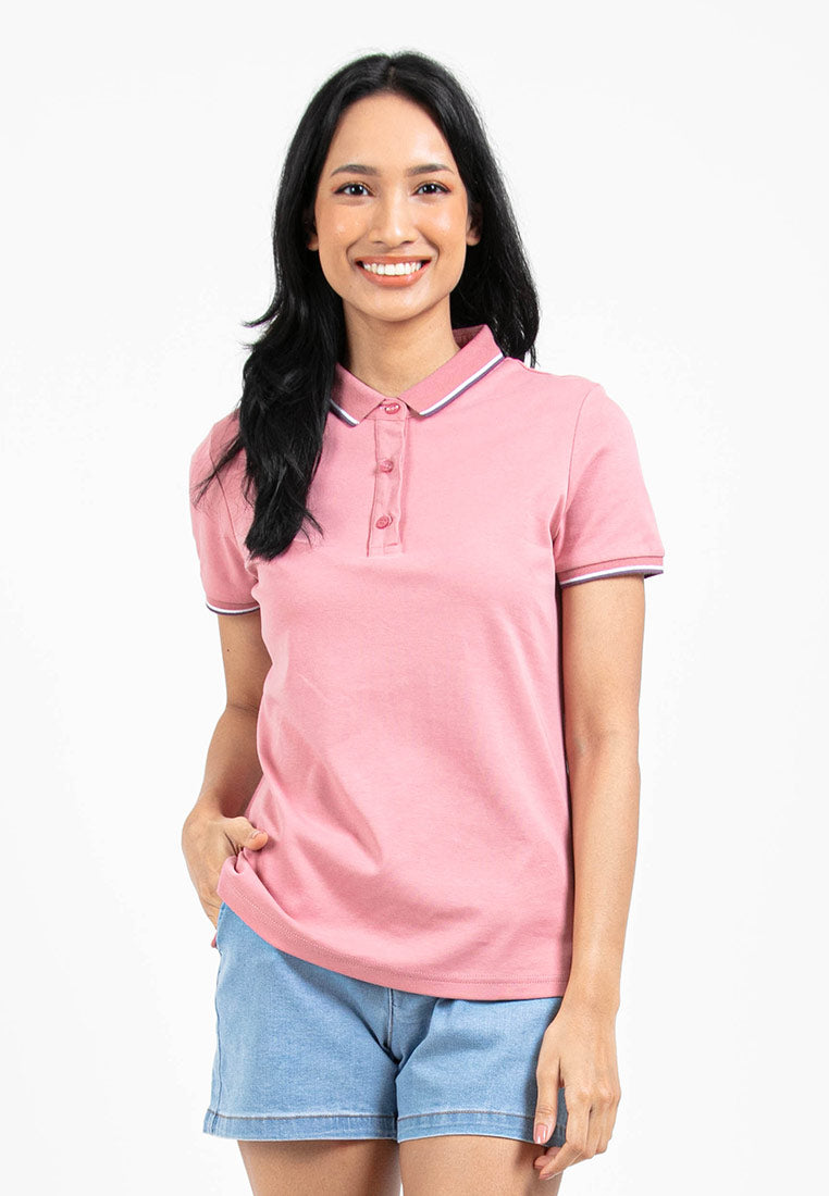 Forest Ladies Heavy Weight Premium Cotton Polo Tee Interlock Knitted Polo T Shirt | Baju T Shirt Perempuan - 822325