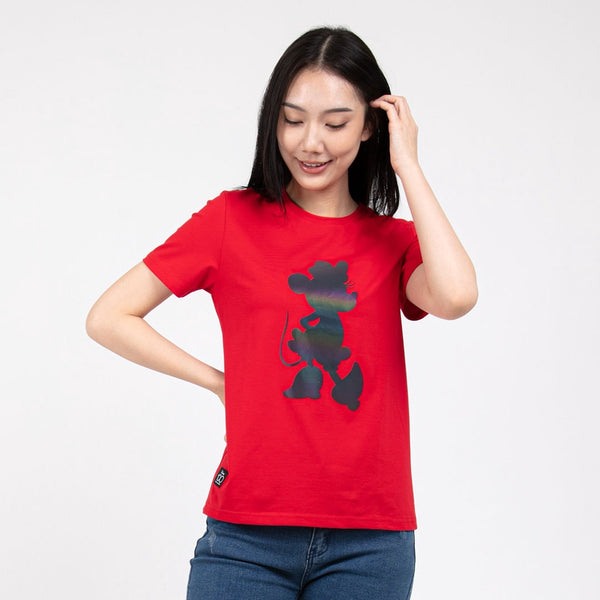 Forest x Disney 100 Year of Wonder Minnie Round Neck Tee Ladies Family Tee | Baju T shirt Perempuan - FW820030
