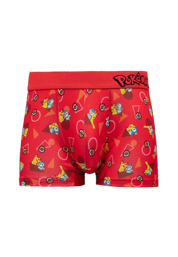 (2 Pcs) Pokémon Mens Microfibre Spandex Shorty Brief Underwear Assorted Colours - PUD1003S
