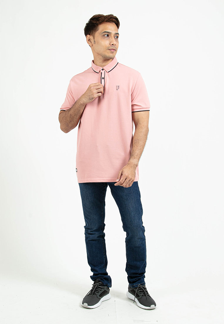 Forest Premium Weight Cotton Pique Slim Fit Polo T Shirt Men Collar Tee | Baju T Shirt Lelaki Polo - 23636 B
