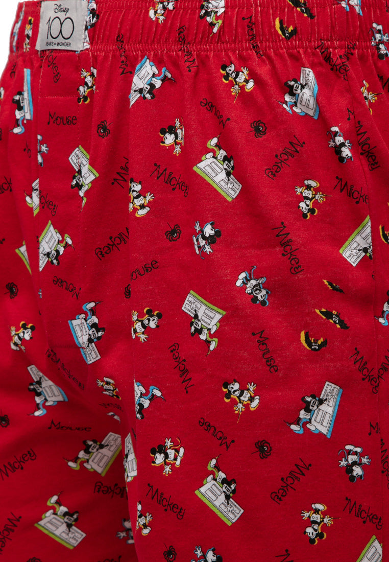 (2 Pcs) Forest X Disney D100 Mens 100% Cotton Boxer Underwear Assorted Colours - WUD0022X
