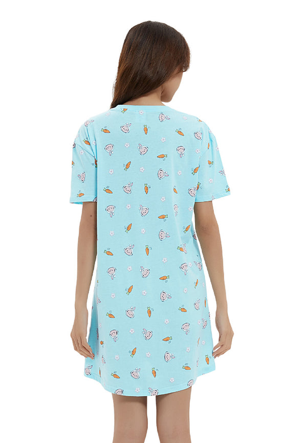(1 Set) Forest x Disney "Year of Rabbit" Ladies 100% Cotton Sleep Dress Pyjamas WPD0035 / WPD0033