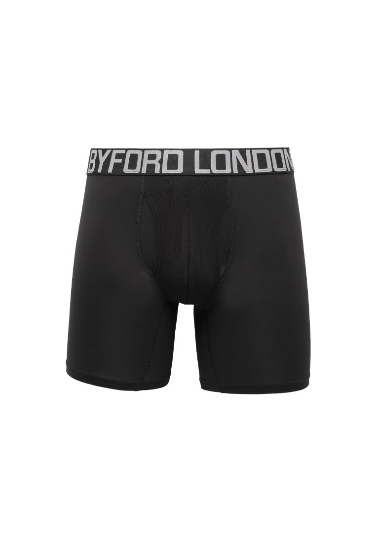 (2 Pcs) Byford Mens Microfibre Spandex Long Brief Underwear Assorted Colours - BUB708LB
