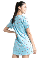 ( 1 Pc) Forest x Shinchan Ladies 100% Cotton Sleep Dress Pyjamas - CPD0027