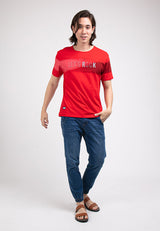 Forest Stretchable Cotton 3D Effects Round Neck Tee Men | Baju T Shirt Lelaki - 23776