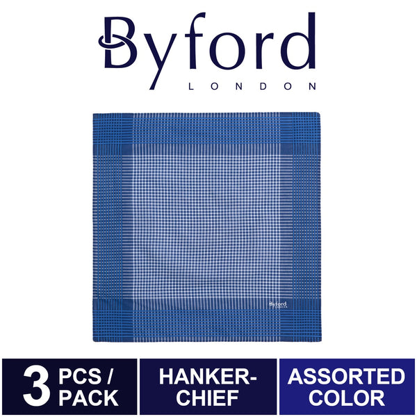 Byford Handkerchiefs (3 Pieces) - HSB25-Free Size
