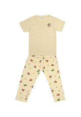 (1 Set) Forest x Shinchan Kids 100% Cotton Short Sleeve Long Pants Pyjamas Set - CPJ0008
