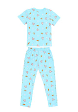 (1 Set) Forest x Disney "Year of Rabbit" Kids 100% Cotton Short Sleeve Long Bottom Pyjamas - WPJ0009