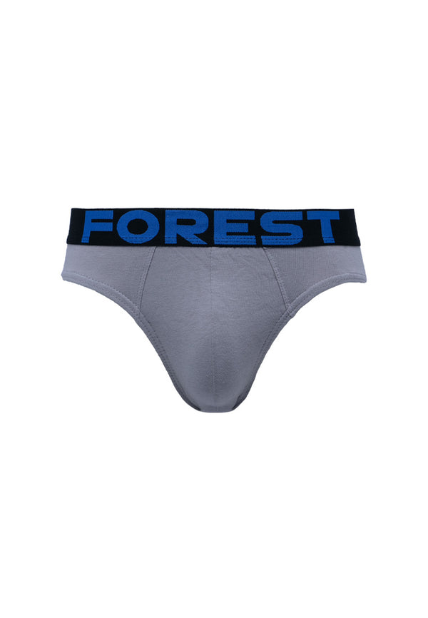 (3 Pcs) Forest Mens Cotton Spandex Mini Brief Underwear Assorted Colours - FUD0107M