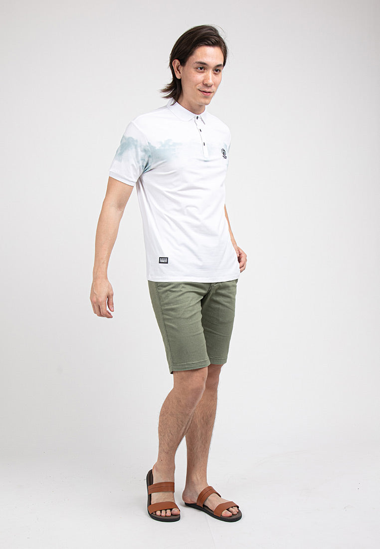 Forest Stretchable Polo T Shirt Men Slim Fit Collar Tee | Baju T Shirt Lelaki - 23794