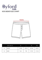 (2 Pcs) Byford Kids Boxer Short 100% Cotton Assorted Colour - BUJ0007X