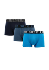 (3 Pcs) Forest Mens Cotton Spandex Shorty Brief Underwear Assorted Colours - FUD0106S