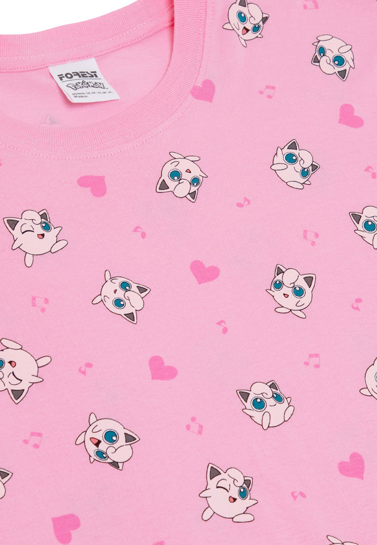 (1 Set) Pokémon Girls 100% Cotton Sleep Dress Pyjamas - PPJ1008