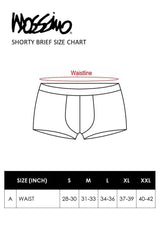 (2 Pcs) Mossimo Mens Cotton Spandex Shorty Brief Underwear Assorted Colours - MUD0051S