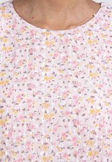 Forest x Hatta Dolmat Ladies Woven Chiffon Floral Pattern Ruffle Cuff Baju Kurung | Baju Kurung Perempuan - 885042